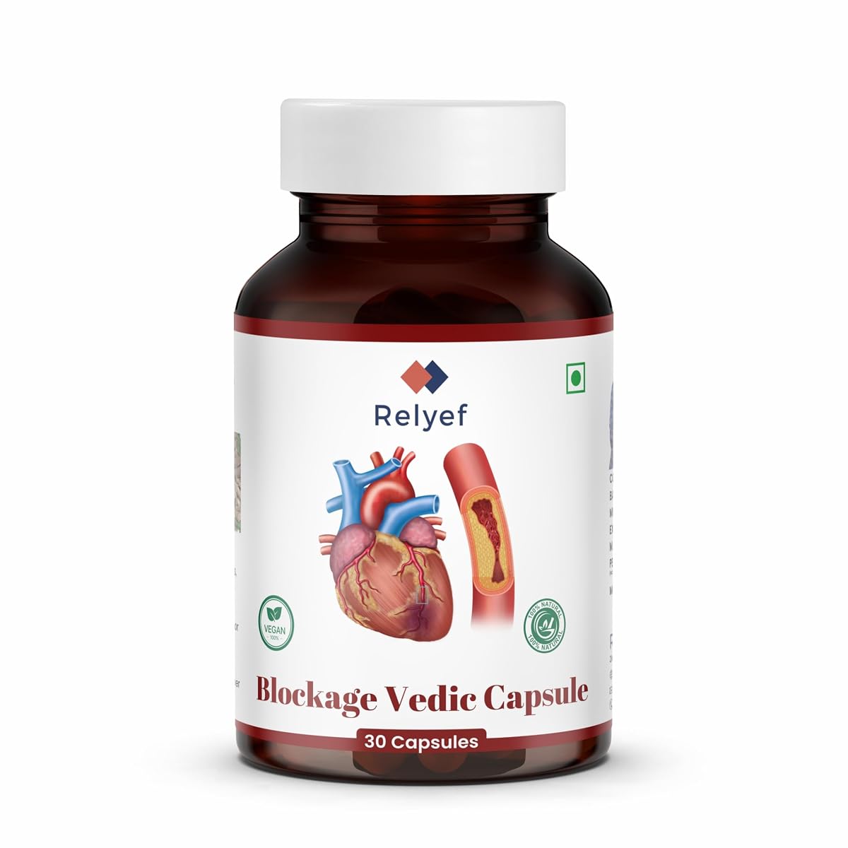 Relyef Blockage Vedic Capsule — 30 Capsules